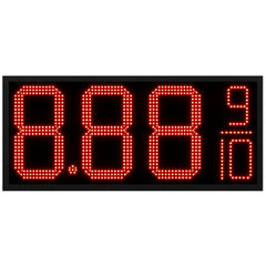 16 Inch Red LED Gas Price Sign, Outdoor Digital Fuel Price Board 8.889/10 with RF Remote, Master & Slave Commercial Display by Gas Price Sign