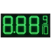 12 Inch Green LED Fuel Price Display, 8.889/10 Digital Gas Station Sign with RF Remote, Master & Slave Outdoor Signage by Gas Price Sign